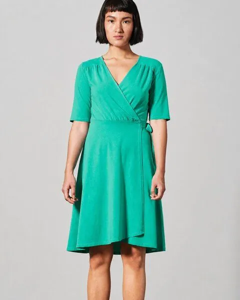 HempAge HempAge Wickelkleid Hanf/Biobaumwolle, Emerald (grün), – Produktbild 2 von 4