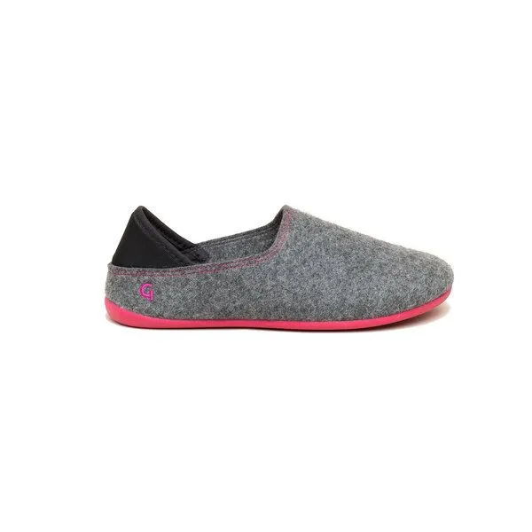Gottstein Gottstein Wool Slip-On Pantoffel, Grau(grey/raspberry), – Produktbild 2 von 4