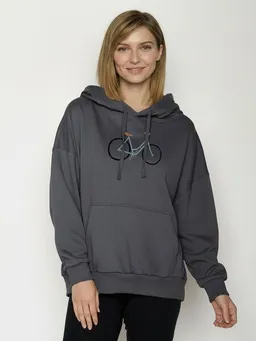 GreenBomb GREENBOMB Bike Freehand Mello - Lässiger Hoodie aus Bio-Baumwolle / hochwertiger Print / GOTS / Fair & Vegan – Produktbild 1 von 1