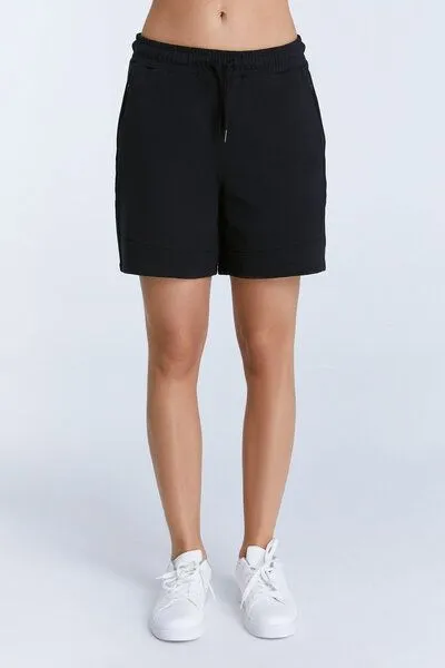 True North True North Damen Shorts aus Bio-Baumwolle & Tencel Modal kurze Hose T1341, Schwarz, – Produktbild 1 von 4
