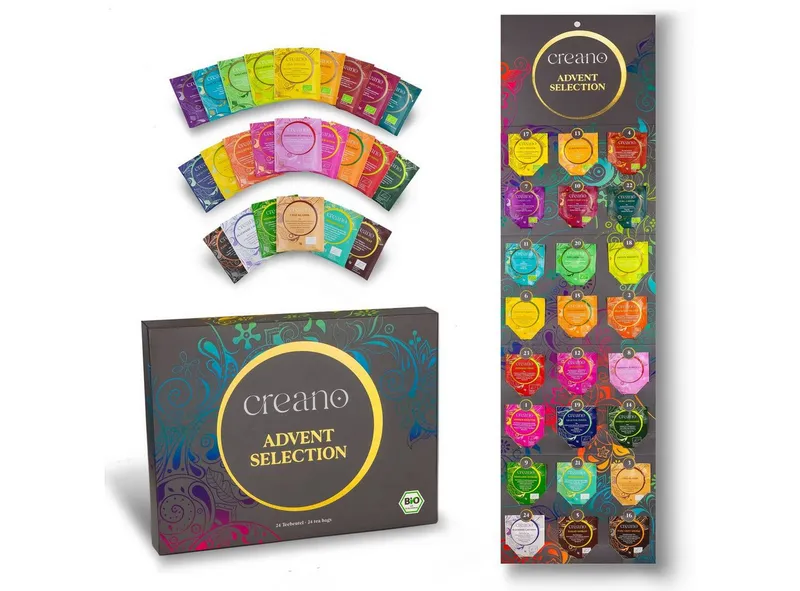 Creano Tee Adventskalender, 24er BIO Teebeutel-Tee *¹, 1 x 24 St. (24 Bio-Teebeutel) – Produktbild 1 von 5