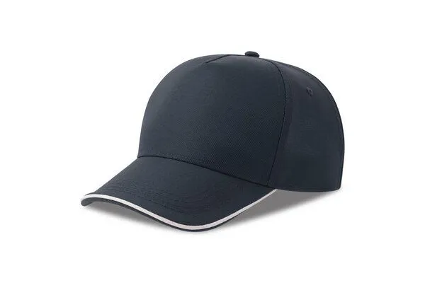 Atlantis Headwear Atlantis Headwear Cap Recy Five Pipe zweifarbig, Navy/weiss, – Produktbild 2 von 2