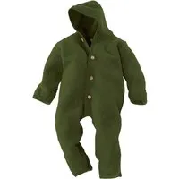 Engel natur Engel Natur Baby Kapuzenoverall Bio-Merinowolle Fleece melange-schilf Gr. 74/80 – Produktbild 1 von 1