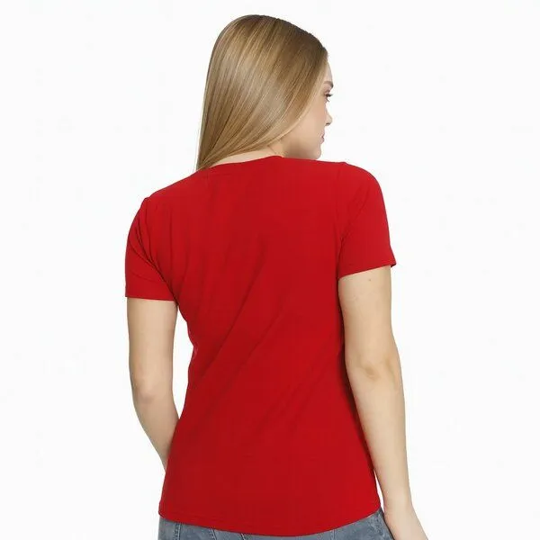 Bruno Barella Bruno Barella Damen T-Shirt 3er Pack – GOTS-zertifiziert aus Bio-Baumwolle aus der Ägäis, Rot, – Produktbild 3 von 3