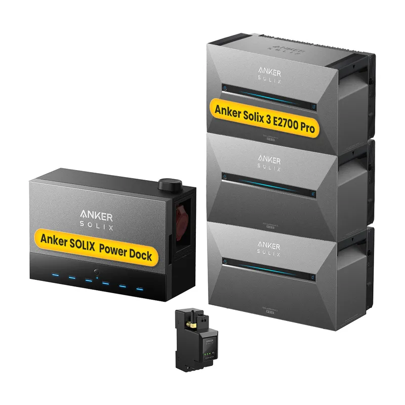 Anker Anker SOLIX Power Dock Multisystem mit Solarbank 3 E2700 Pro Balkonkraftwerk Speicher, by Powerness - 1x Anker Power Dock + 3x Solarbank 3 E2700 Pro / 1x Smart Meter / Selbstabholung – Produktbild 1 von 1