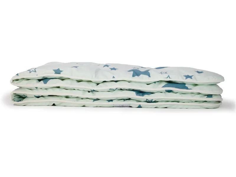 HANS NATUR HANS NATUR Krabbeldecke Stern Maße 100 x 135 cm, Grün, mehrfarbig, – Produktbild 2 von 2