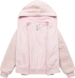 ragwear ragwear Plüschjacke Taliana Emboss Y Leichte Teddyjacke mit verstellbarer Kapuze, winddicht – Produktbild 1 von 1