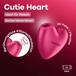 Satisfyer Satisfyer ‘Cutie Heart’ - Batteriebetrieben, 8 cm – Produktbild 1 von 1