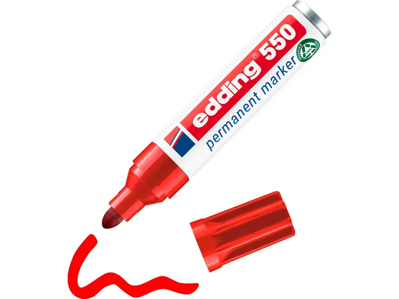 Edding Edding Permanetmarker "550" rot – Produktbild 2 von 4