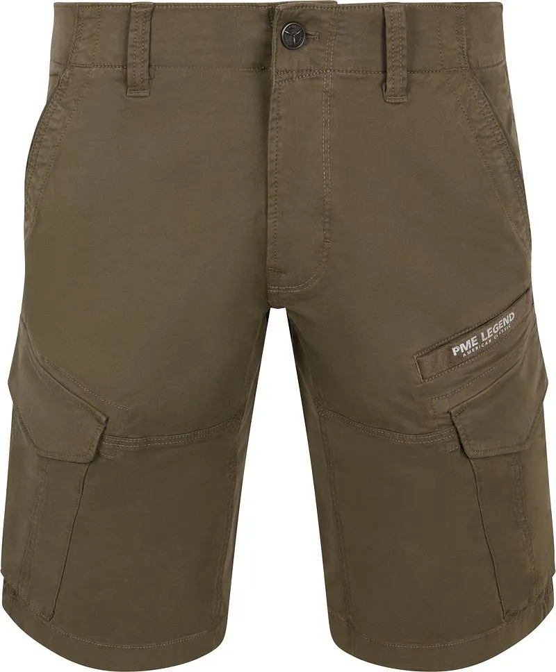 PME Legend PME Legend Nordrop Cargo Shorts Olive - Größe 30, Dunkelgrün, – Produktbild 2 von 5