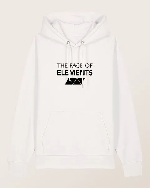 THE FACE OF ELEMENTS The Face of Elements Peak - Regular Fit Hoodie aus 100% Bio-Baumwolle, Off white (weiß), – Produktbild 1 von 4