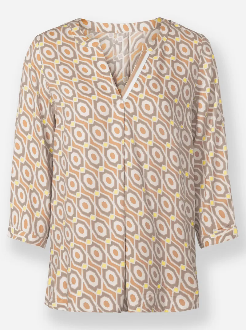heine Schlupf-Bluse ecru-sesam-bedruckt, Ecru-sesam-bedruckt, – Produktbild 1 von 2