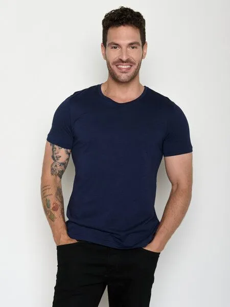 GreenBomb GREENBOMB Basic T-Shirt Spice, Navy, – Produktbild 2 von 5