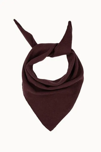 Kopyto Kopyto BIRUANG Bandana Halstuch 100% Merinowolle RWS-Zertifiziert Ökologisch Unifarben, Bordeaux, – Produktbild 1 von 4