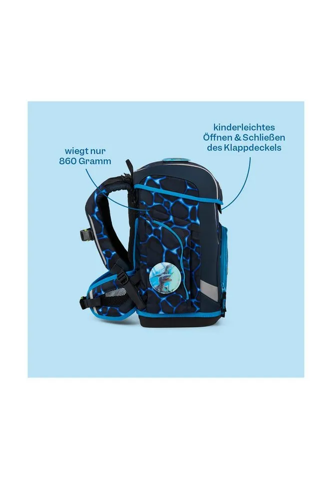 Ergobag Ergobag Schulranzen cubo light Bundle Set (5-tlg., 6-teiliges Set), wiegt nur 860g, Lila, – Produktbild 4 von 4