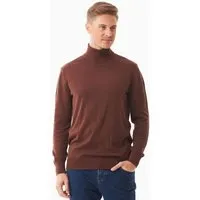 ORGANICATION ORGANICATION Rollkragenpullover aus Bio-Baumwolle, Radical brown, – Produktbild 1 von 1