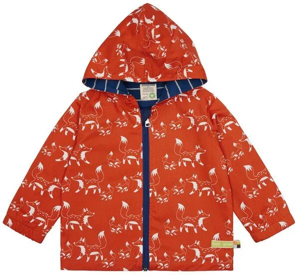 loud + proud loud + proud Babys & Kinder Wasserabweisende Jacke, GOTS-zertifiziert, Terracotta(orange), – Produktbild 1 von 2