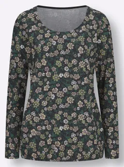 Witt Langarmshirt schwarz-schilf-bedruckt – Produktbild 1 von 1