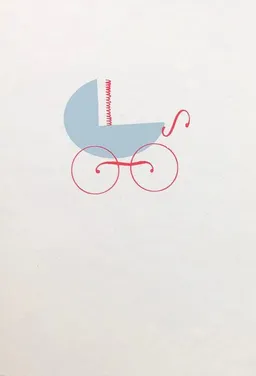 Salon Elfi Salon Elfi Karte zur Geburt - Kinderwagen – Produktbild 1 von 1