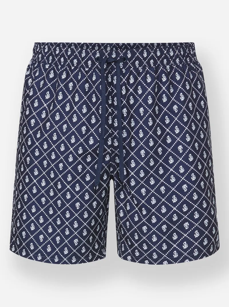 feel good Badeshorts marine-weiß, Marine-weiß, – Produktbild 2 von 2