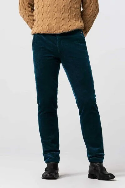 Meyer MEYER Superstretch Premium Cord Chino, Blau (blau), – Produktbild 1 von 4