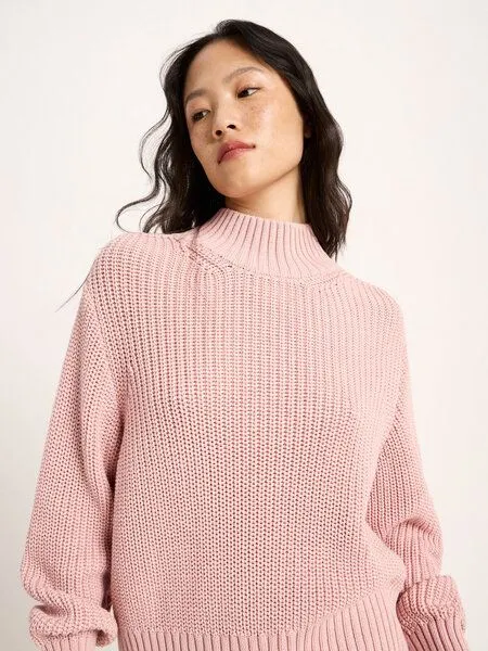 LANIUS LANIUS Grobstrickpullover aus Bio-Baumwolle, Rosa (rose), – Produktbild 4 von 4
