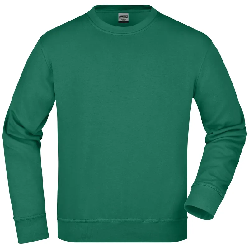 James & Nicholson James & Nicholson Klassisches Rundhals-Sweatshirt JN840, Dark-green, – Produktbild 1 von 1