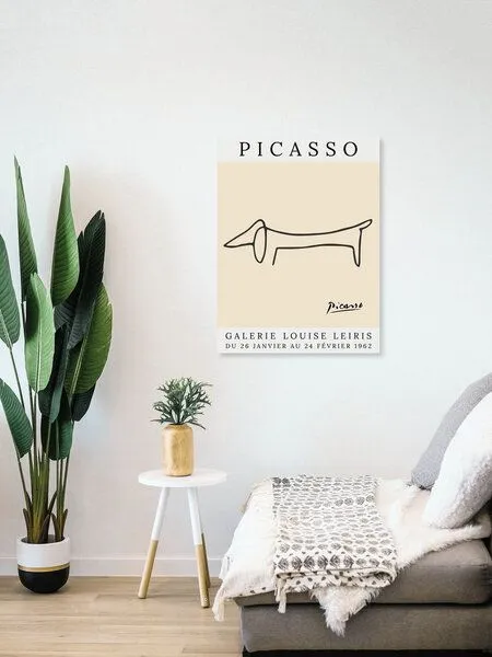 Photocircle Photocircle Poster / Leinwandbild - Picasso Hund – beige – Produktbild 4 von 4