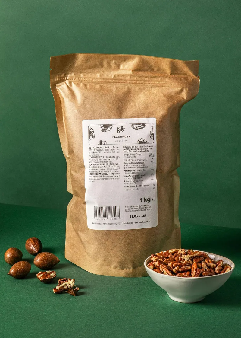 KoRo Pekannussbruch 1 kg – Produktbild 1 von 5