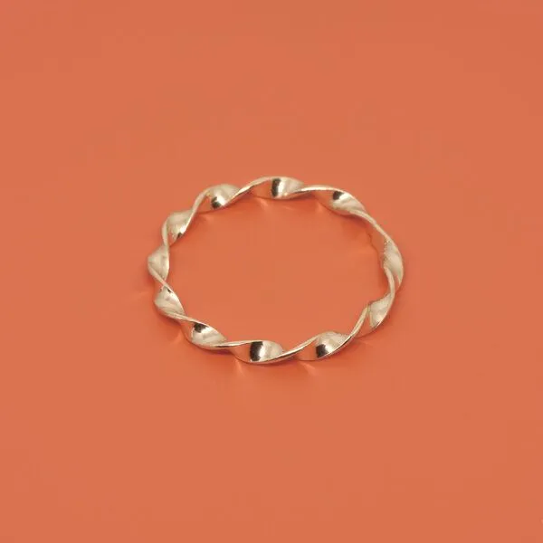 fejn jewelry fejn jewelry Ring 'twisted', Rotgold, – Produktbild 1 von 3