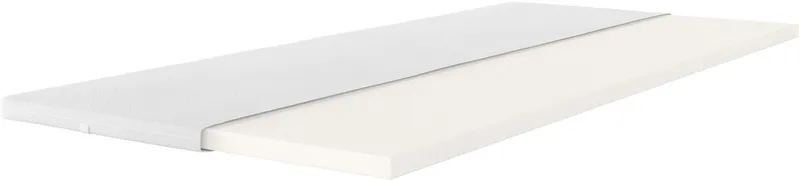 OTTO home, Topper Queens, für Matratzen & Boxspringbetten in 90x200 und weiteren Größen, 5 cm hoch, Viscoschaum, Visco-Topper mit feuchtigkeitsregulierendem TENCEL™ Lyocell-Bezug, Weiß, – Produktbild 2 von 5