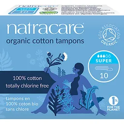 Natracare Natracare Organic Cotton Tampons Super - 10 Tampons – Produktbild 1 von 1