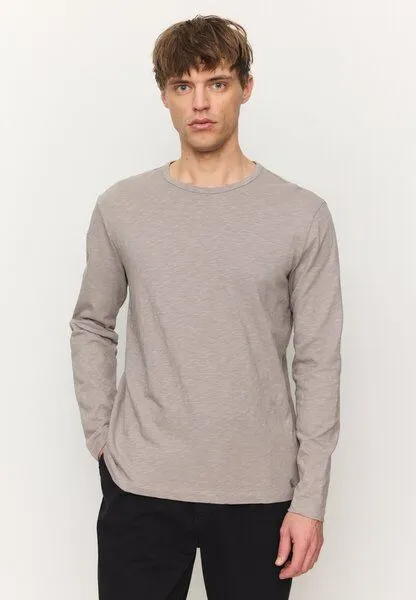 recolution Herren Slub Longsleeve aus Bio-Baumwolle - MACA - recolution, Greige (grau), – Produktbild 1 von 4