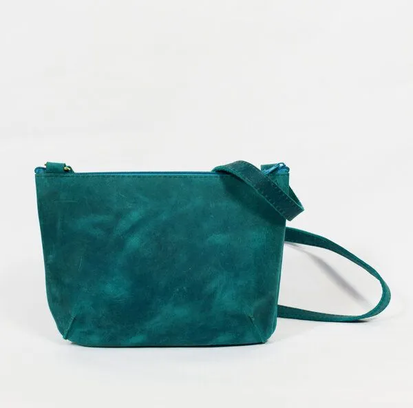 monday market monday market Ledertasche Lea, Türkis, – Produktbild 1 von 2