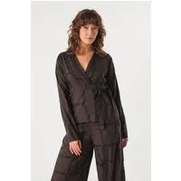 SKFK SKFK Damen vegan Bluse Deiane Brown – Produktbild 1 von 1