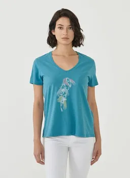 ORGANICATION ORGANICATION T-Shirt aus Bio-Baumwolle mit Fisch-Print – Produktbild 1 von 1