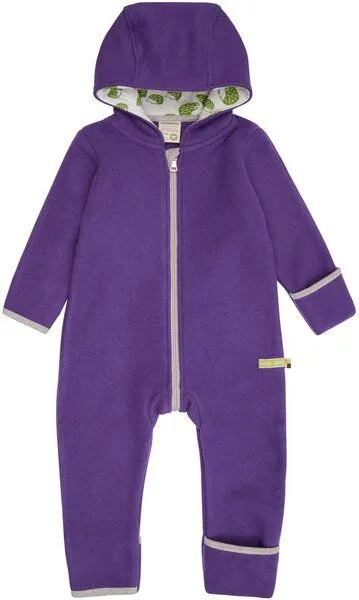 loud + proud loud + proud Baby & Kinder Overall Wollfleece, GOTS-zertifiziert, Violet(lila), – Produktbild 2 von 2