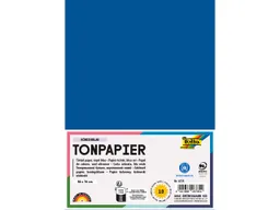 folia folia Tonpapier, 130 g/m², 50 x 70 cm, 10 Bogen, königsblau – Produktbild 1 von 1