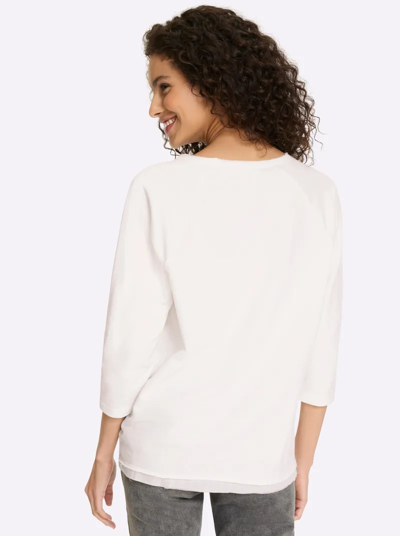 heine Sweatshirt ecru, Ecru, – Produktbild 2 von 2