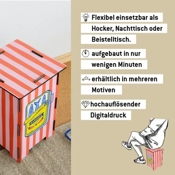 WERKHAUS WERKHAUS Photohocker - Sardinen – Produktbild 6 von 7