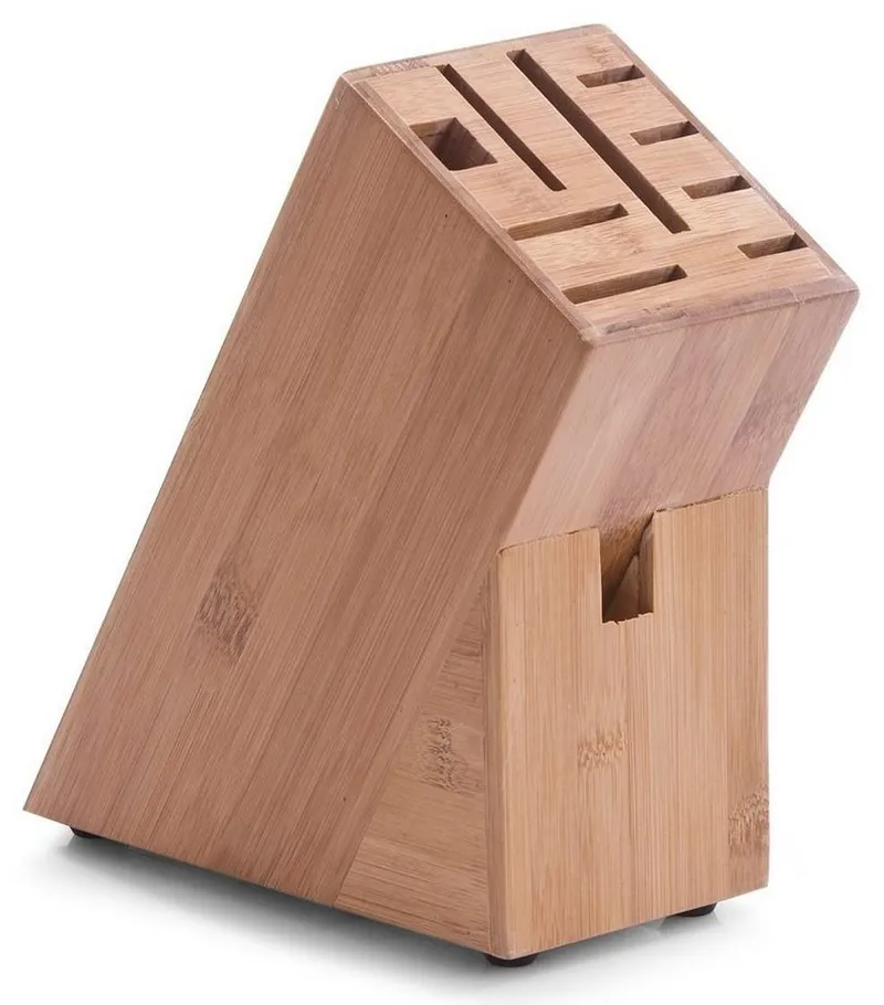 Zeller Present Messerblock Bamboo (1tlg), geeignet für 8 Messer und eine Schere, Braun, – Produktbild 1 von 2