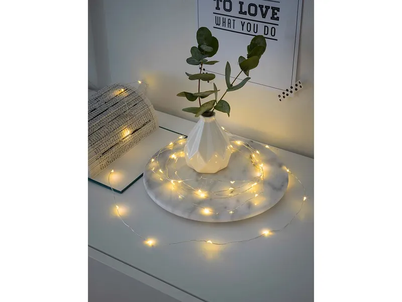 Konstsmide Konstsmide Micro LED-Lichterkette, 6h Timer, 40 Dioden warmweiß – Produktbild 1 von 1