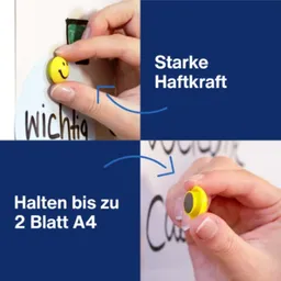 magnetoplan 8 magnetoplan Magnete 'Smiley' Ø 20 mm – Produktbild 1 von 1
