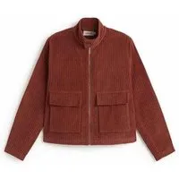 thinking mu thinking mu Delia-Breitcord-jacke mit Reißverschluss, Rot, – Produktbild 1 von 1