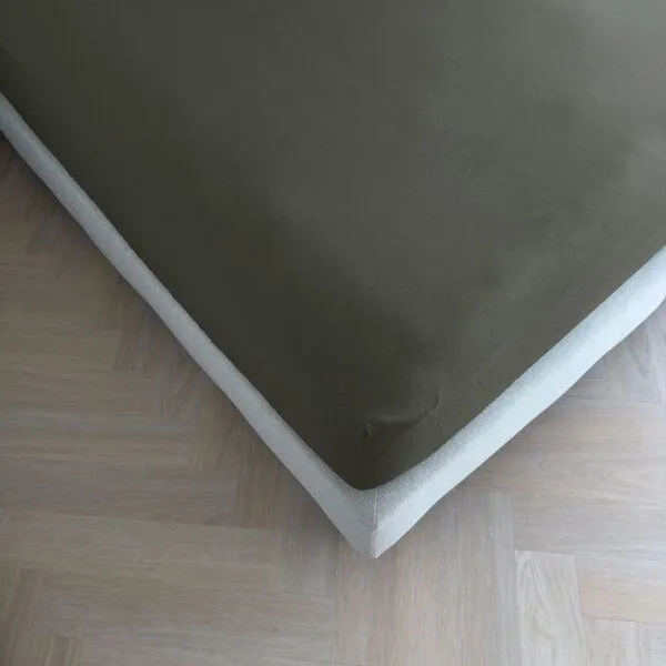 Kayori Kayori Emma Spannbettlaken Baumwollsatin, Anthrazit, – Produktbild 1 von 4