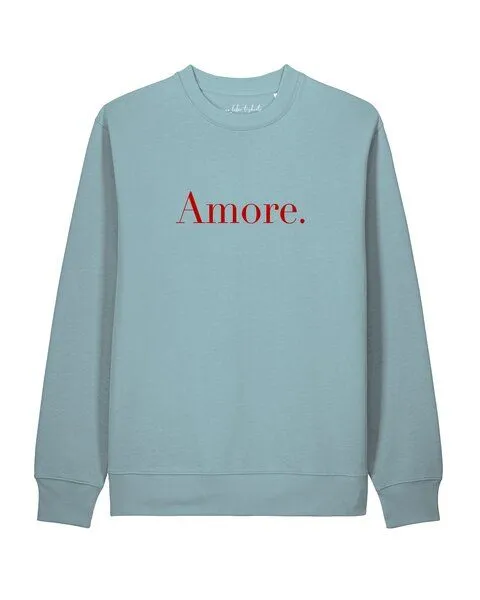 watapparel watapparel Sweatshirt Unisex Amore, Pebble blue, – Produktbild 1 von 2