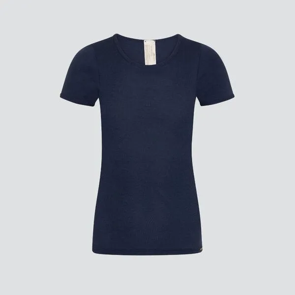 comazo|earth comazo|earth Fairtrade Natur Kinder Shirt kurzarm | GOTS zerftifiziert, Marine, – Produktbild 2 von 3