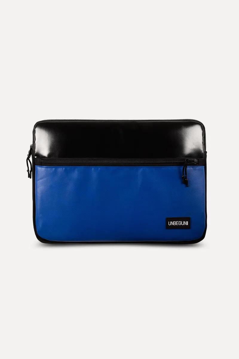 UNBEGUN UNBEGUN Herren vegan Laptop-Tasche Mit Fronttasche Blau, Schwarz, – Produktbild 2 von 2