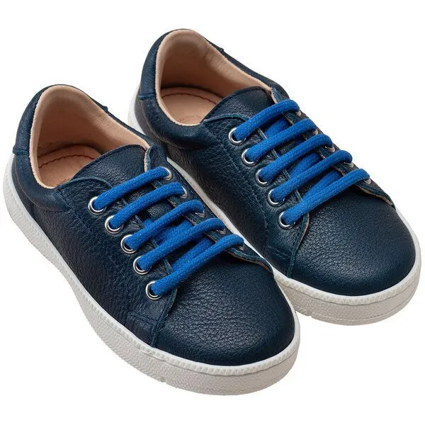 Pololo Pololo Sneaker aus pflanzlich gegerbtem Leder - 34, Blau, – Produktbild 2 von 4