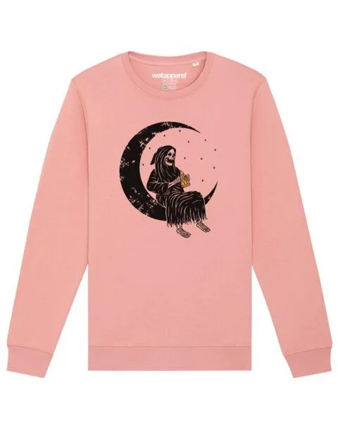 watapparel watapparel Sweatshirt Unisex Pizza for life, Canyon pink, – Produktbild 1 von 4